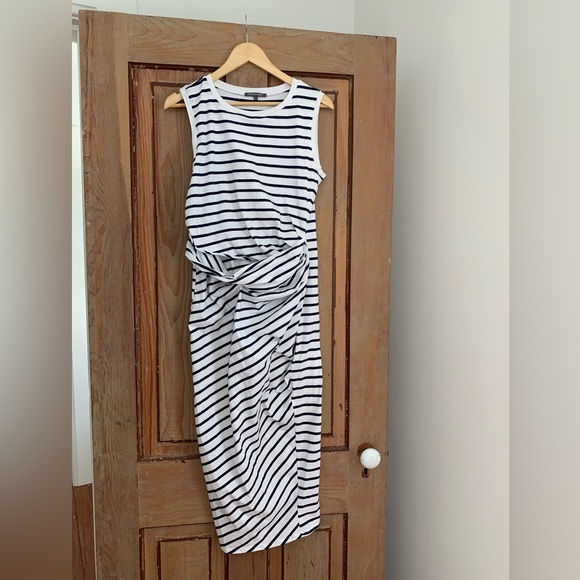 Michael Stars | blue+white stripe pencil dress | L | NWOT - Picture 1 of 5